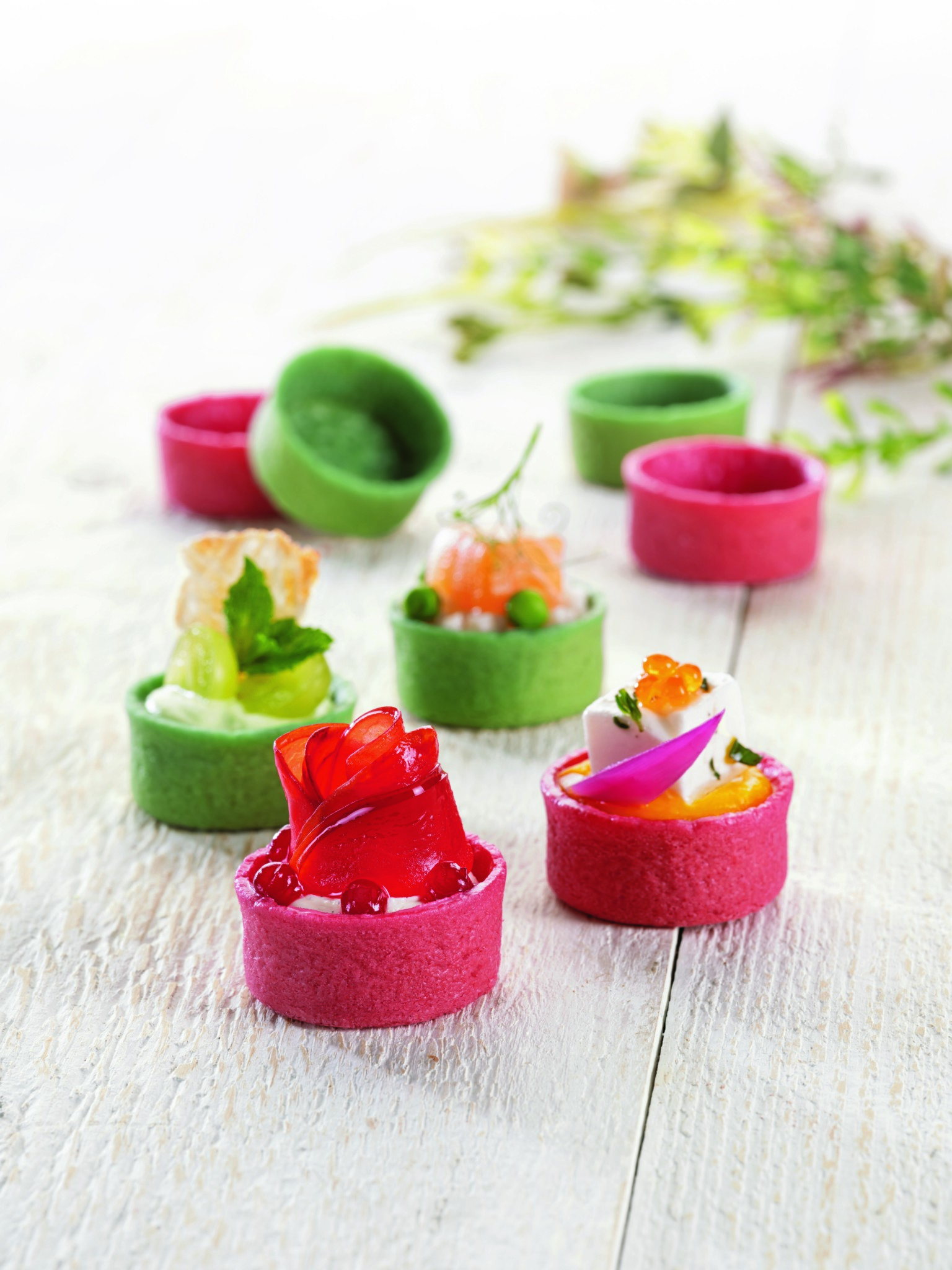 Neue farbige Tartelettes – perfekt für süsse und salzige Kreationen